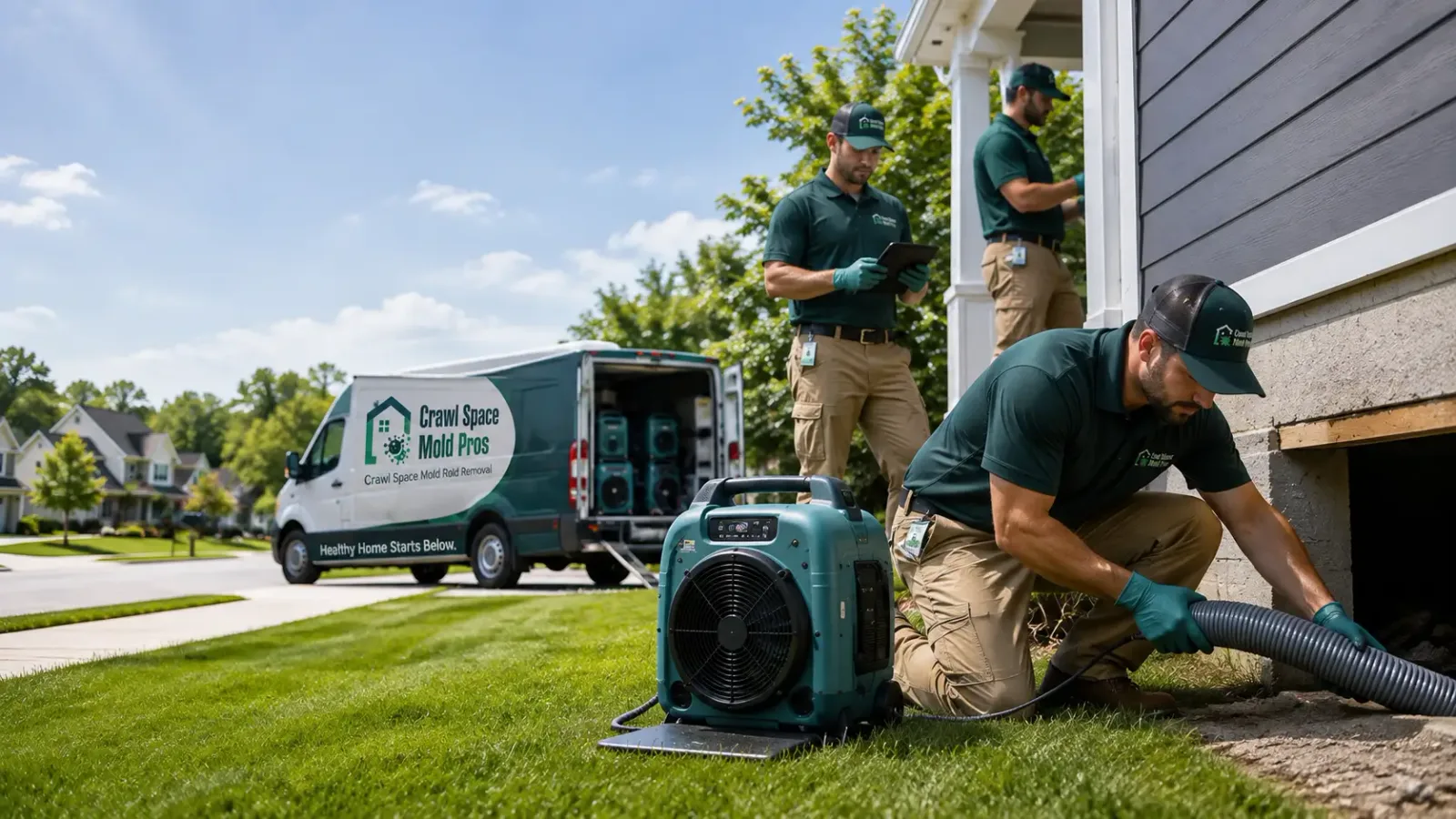 Crawl Space Mold Removal in Decker, MI
